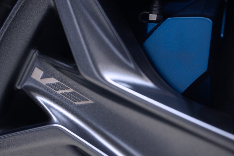 Close-up of the 2026 OPTIQ-V Brembo Performance Front Brakes | McGuire Cadillac in Woodbridge NJ