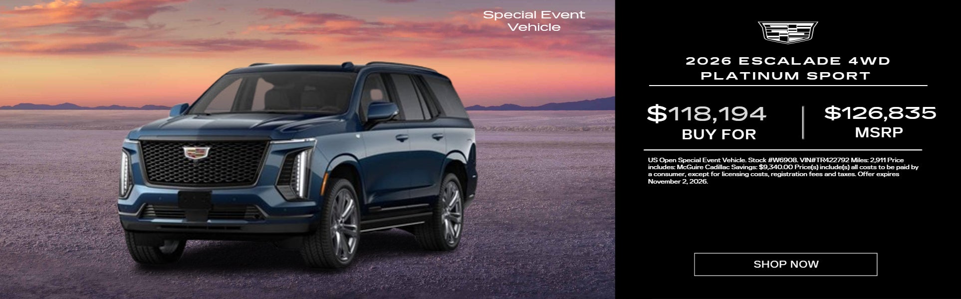 ESCALADE 4WD PLATINUM SPORT 