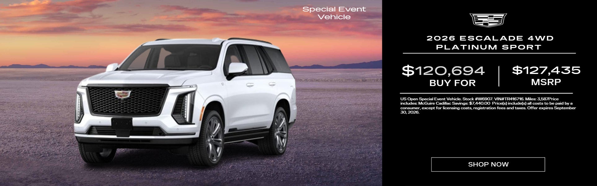 ESCALADE 4WD PLATINUM SPORT 